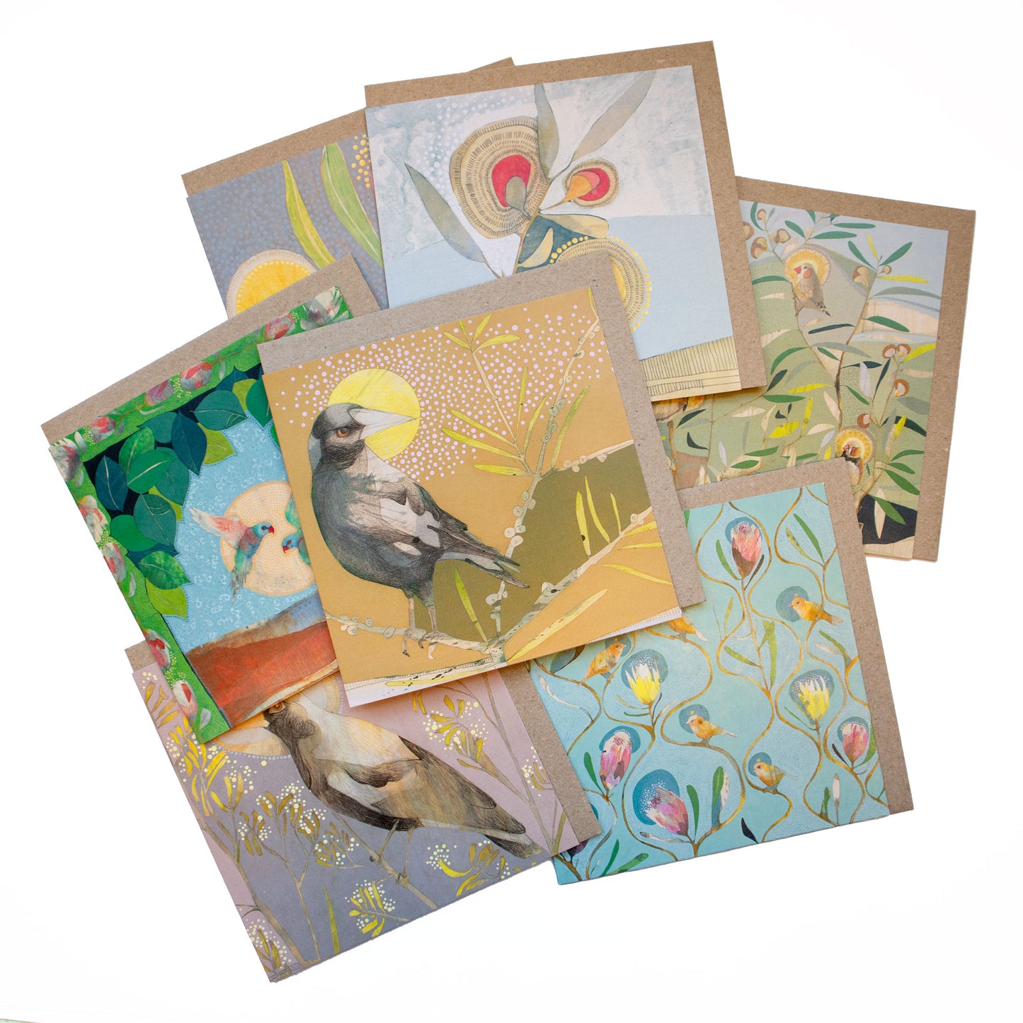 collectors card bundles of 9 cards ~ protea or banksia