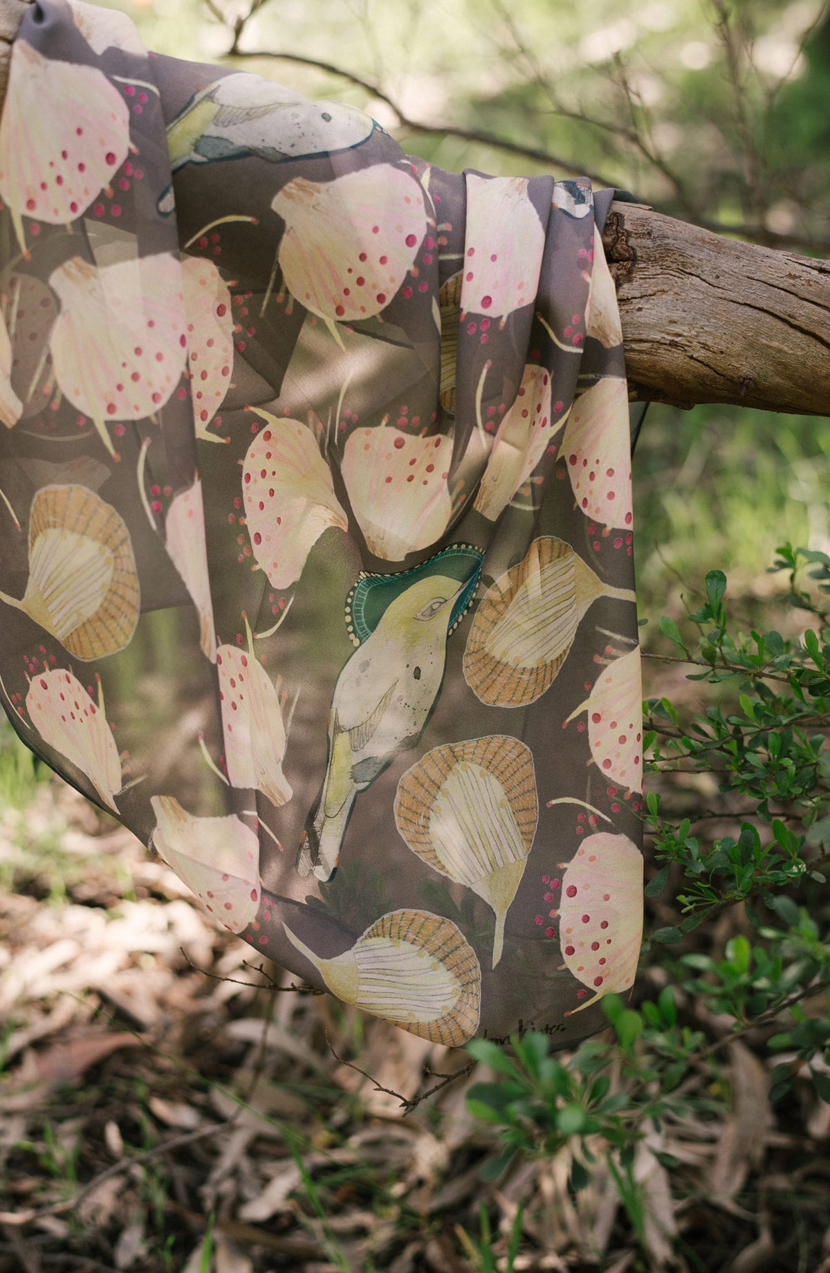 Sky Dance Silk Scarf