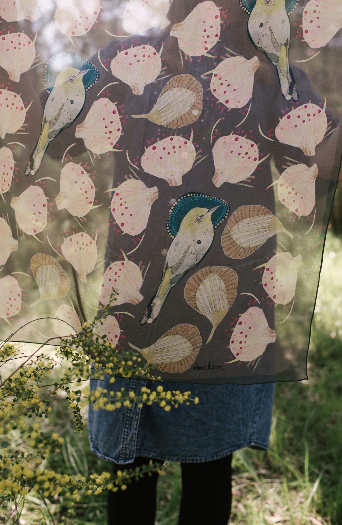 Sky Dance Silk Scarf