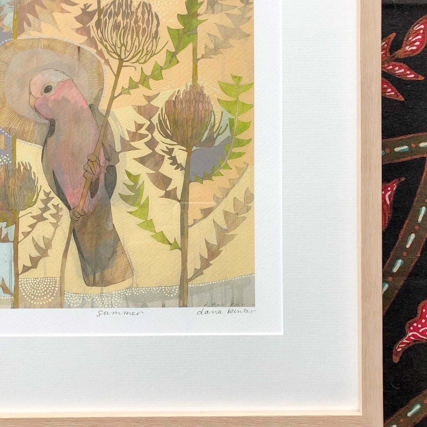 summer, galah and banksia baxteri - edition print