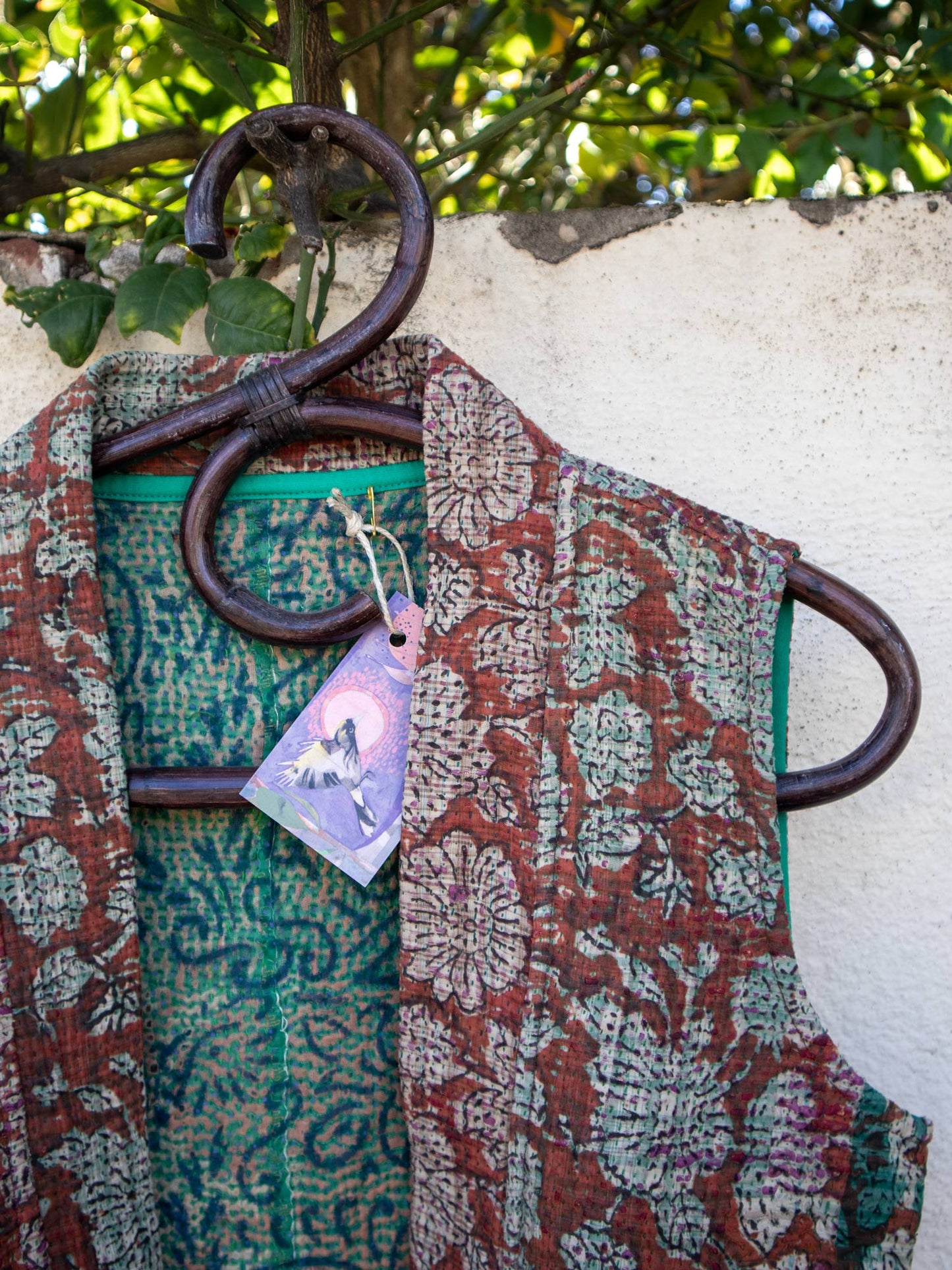 🍄‍🟫kantha vest sienna