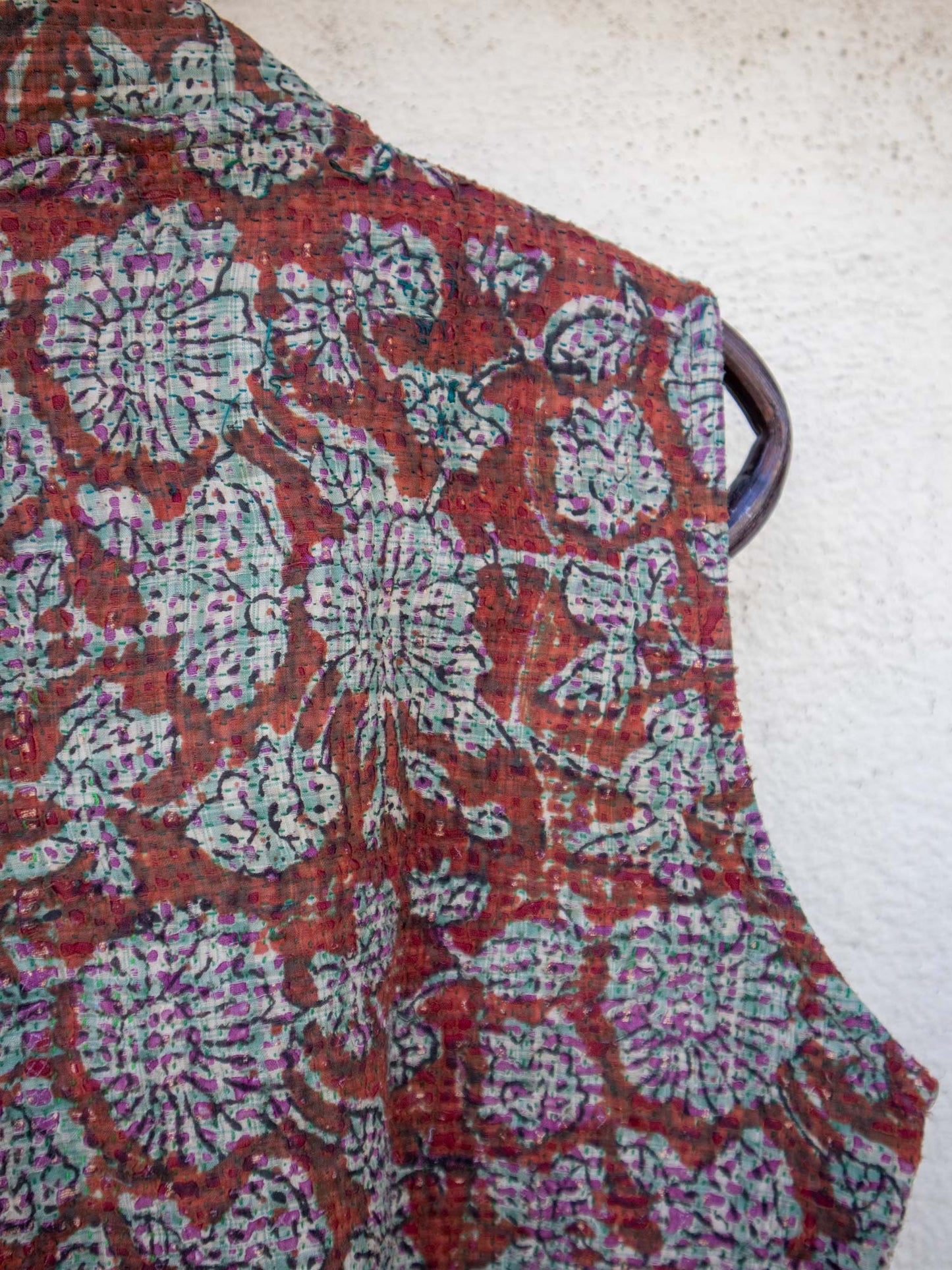 🍄‍🟫kantha vest sienna