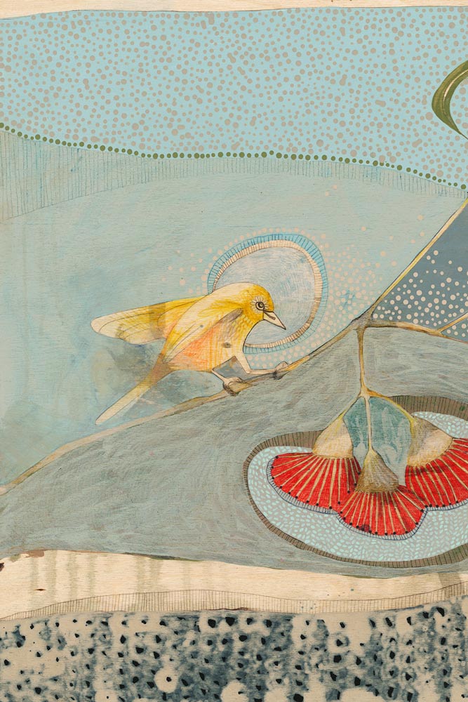 Wandering Light, Silvereyes and Eucalyptus - Edition Print