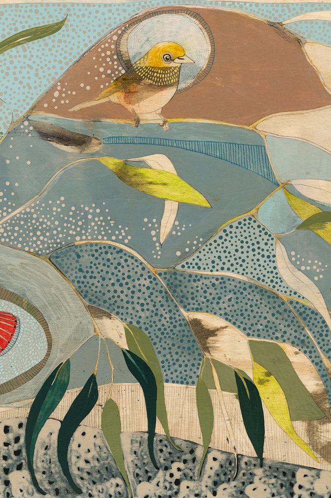 Wandering Light, Silvereyes and Eucalyptus - Edition Print