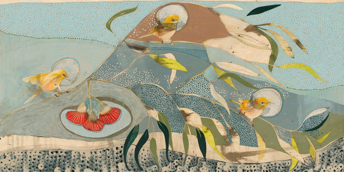 Wandering Light, Silvereyes and Eucalyptus - Edition Print