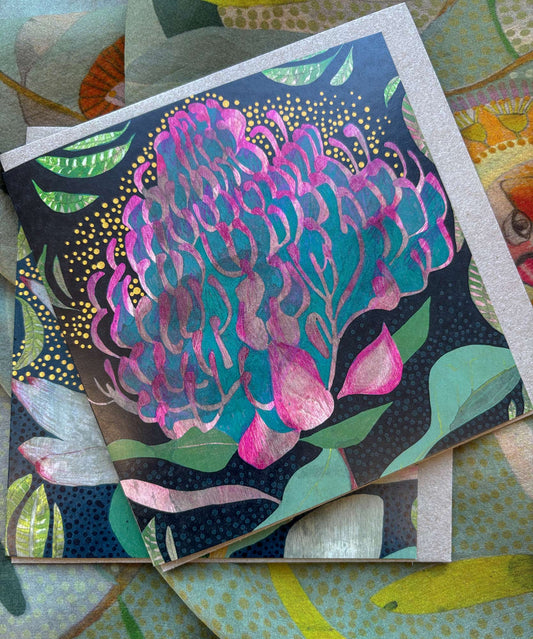 The Waves of Blue, The Waves of Love - card