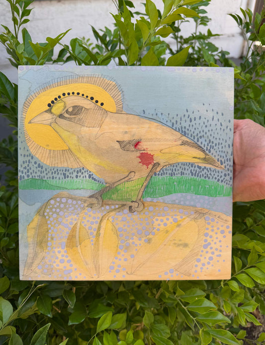 Striated Paralote with Golden Halo - Painting