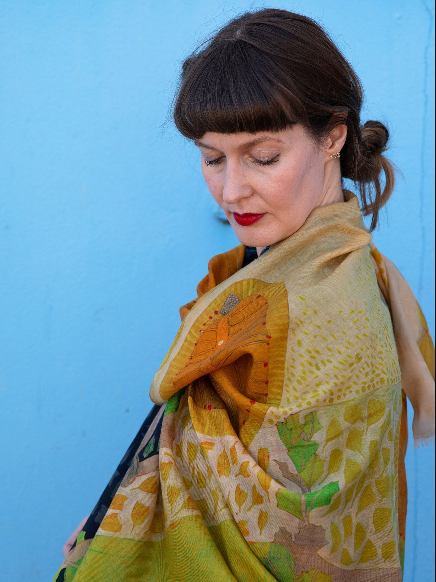 A Wish on the Wind 🌼 Cashmere Wool Scarf