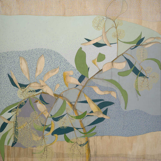 i awoke and at times birds fled, eucalyptus and warbler - edition print